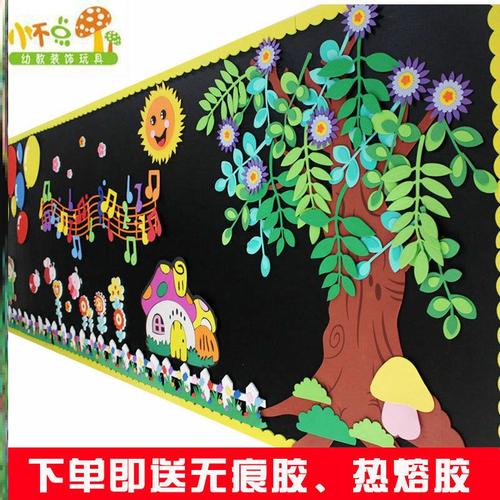 幼儿园元旦环创2022元旦教室布置黑板报装饰新年过年墙贴纸春节