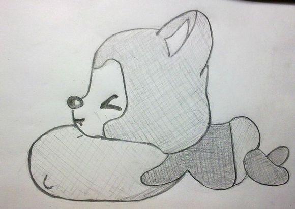 谁可以给我发几张阿狸的动漫素描图片呀,简单一点好吗