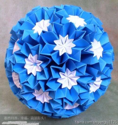 维纳斯折纸花球教程 - pengcj1125 - living to love you