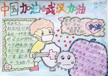 疫情英雄归来手抄报
