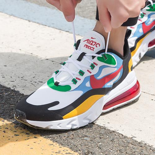 nike耐克气垫2020夏季新款男鞋airmax270react运动鞋透气跑步鞋da