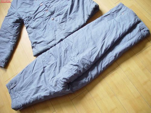 标题:全新65式斜纹里子海军灰3号棉衣棉裤一原套