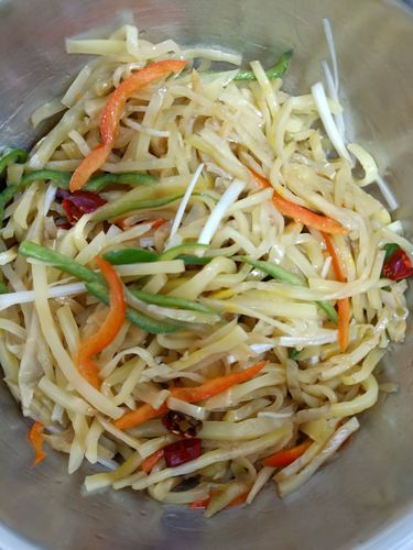 葱丝拌榨菜,张洁