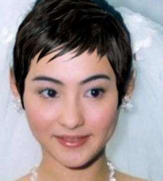 张柏芝:张柏芝的短发比起她的长发还是差了点,短发显得脸有点大