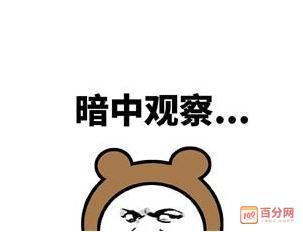 暗中观察搞笑表情图片