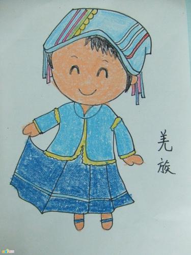 56个民族卡通简笔画(彩色版)(3)