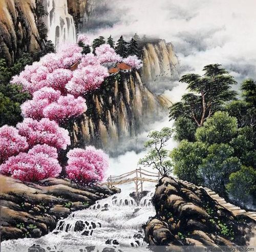 现代山水画欣赏