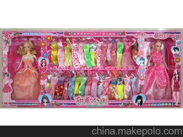 家居用品,母婴,玩具 玩具 人偶,娃娃玩具 供应甜蜜公主 芭比套装 芭比