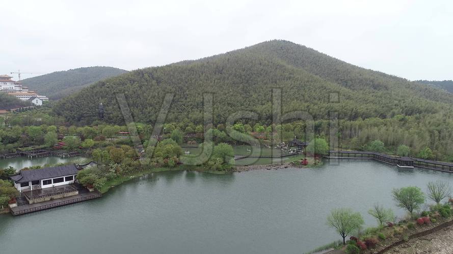 航拍江苏溧阳风景区