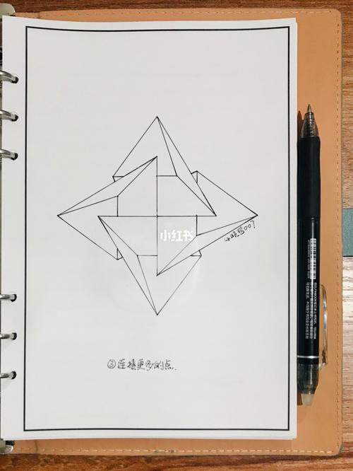 78几何立体图【黑白简笔画】附过程_简笔画_邯郸自由行热门攻略