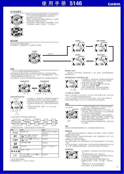 卡西欧ga110中文说明书