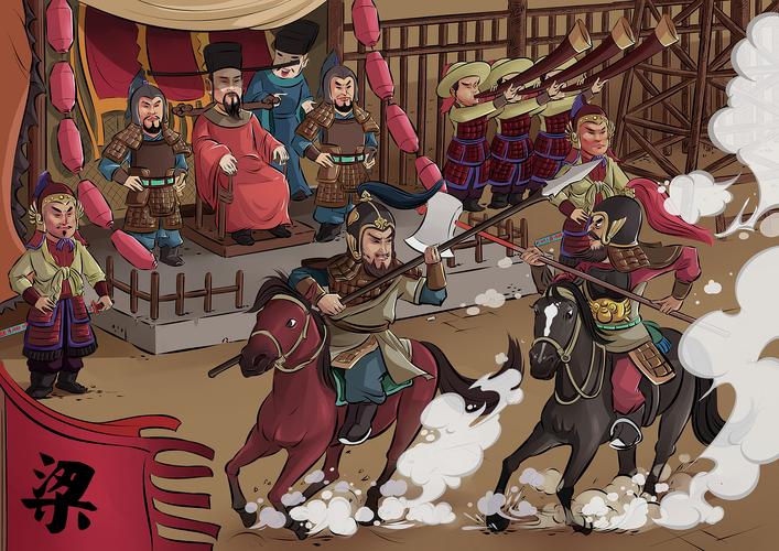 水浒传绘本|插画|商业插画|开心的笑笑 - 原创作品 - 站酷 (zcool)