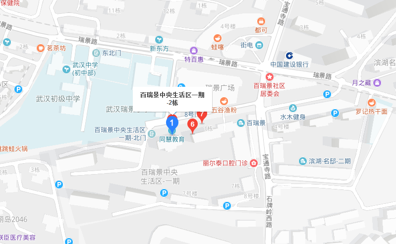 武汉大脑地图百瑞景中心