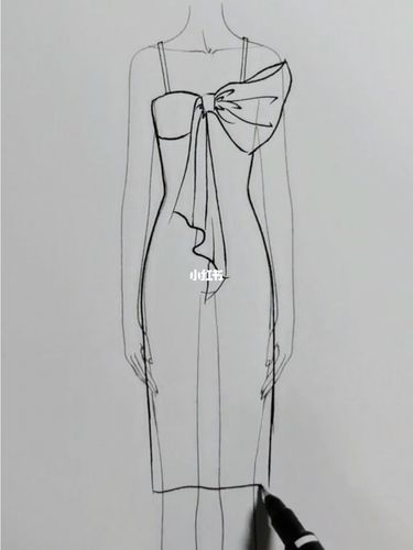 教你吊带裙画法_吊带裙_手绘_工作_文化_绘画