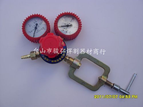 上海陆广牌 乙炔减压器 乙炔表 yqe-03a 减压阀 防震型
