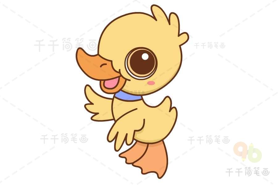 卡通小鸭子简笔画