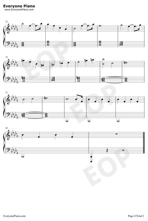 方舟生存进化主题曲钢琴谱_gareth coker_简单版