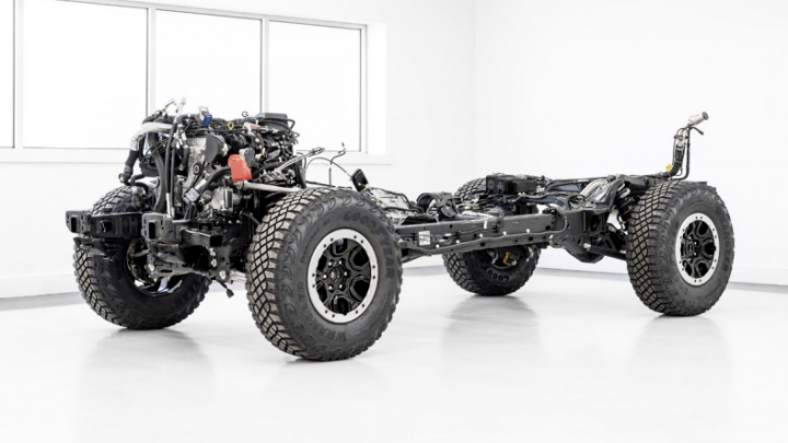 bronco底盘来采用了高强度钢架构