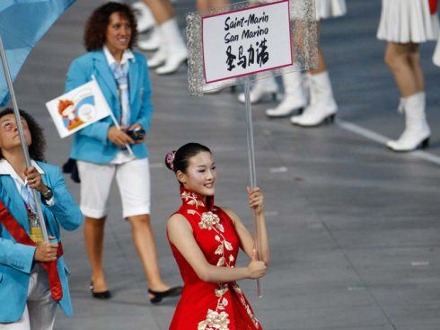 北京奥运会国家出场顺序及引导员6180