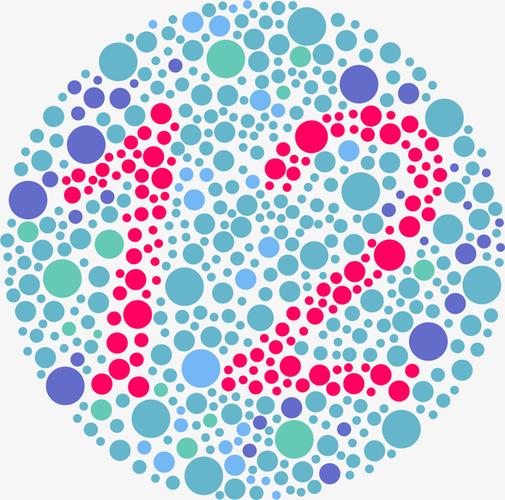 绿色视力色盲检查表