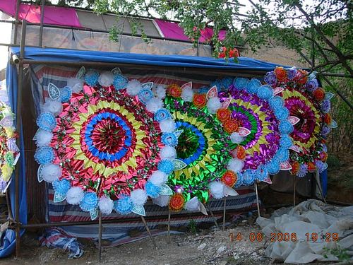 母亲的葬礼纪录--花圈