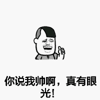 表情包装逼用,你说我帅这是真的