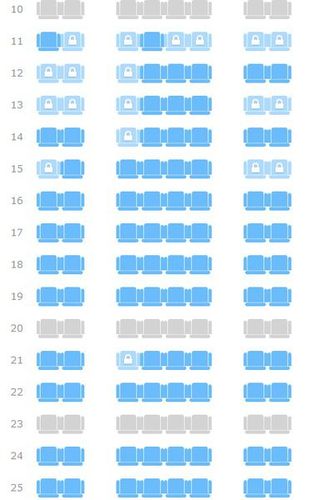 海航空客330选座位