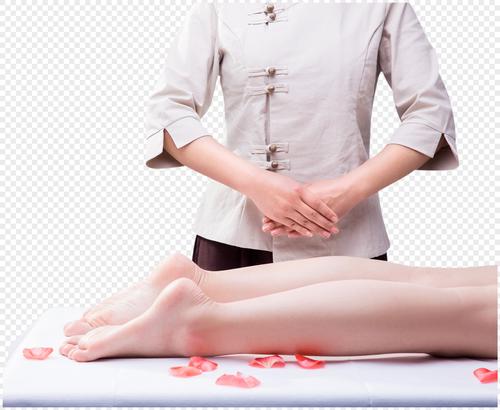 美容养生技师准备给腿部按摩