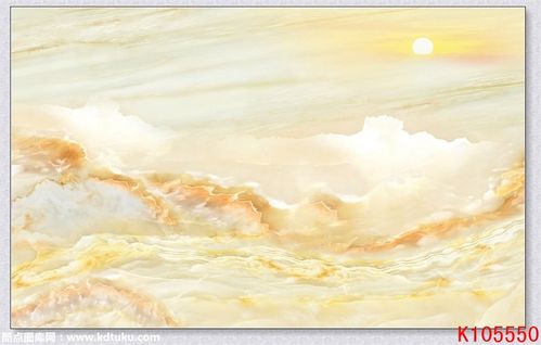 k105550-大理石石纹旭日东升山峰太阳红日背景墙壁画