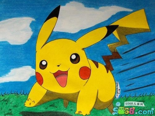 宠物小精灵皮卡丘画画图片大全