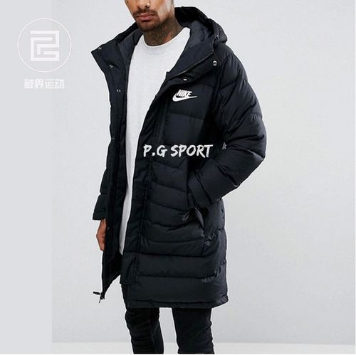 一折耐克长款羽绒服男