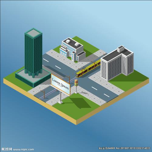 3d城市建筑模型图片