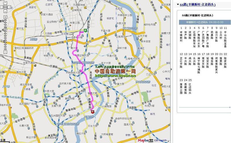 2020最新上海66路公交地图查询,上海66路公交地图高清