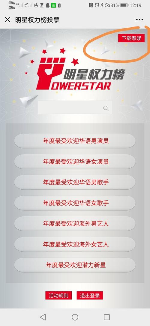 关于明星权力榜