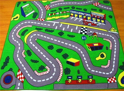 儿童爬行垫游戏地毯f1赛车场幼儿园教具道具玩具