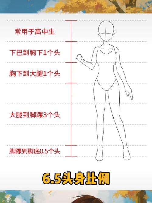 人物绘画常用头身比例参考|作者见水印