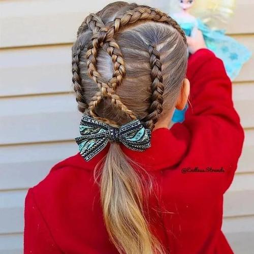 最新款小女孩好看的辫子编发发型美美哒