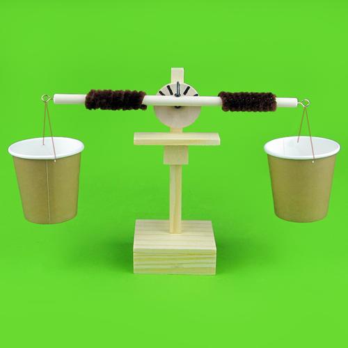 自制天平组装拼装玩具中小学生实验器材diy手工科技小制作小发明