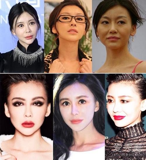 angelababy领衔娱乐圈9大"整容女"假脸看醉了!