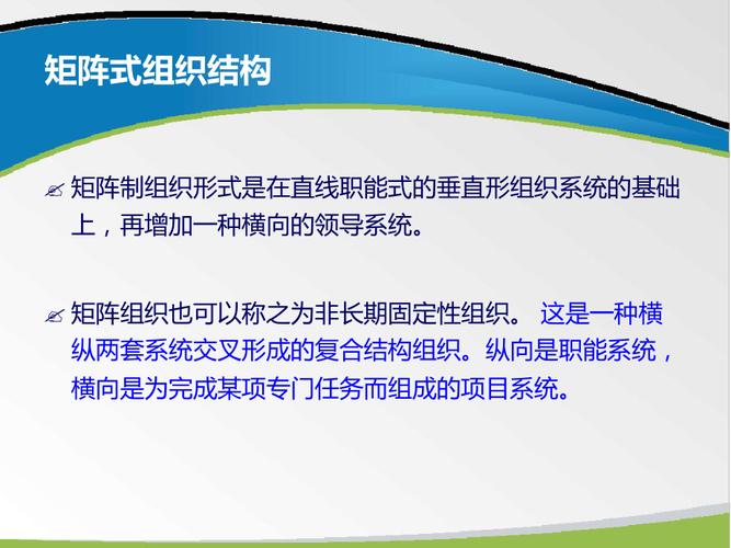 矩阵式组织结构讲解