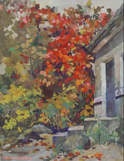 浪漫水粉画 唯美写生情——画家吴士君写生水粉画赏析