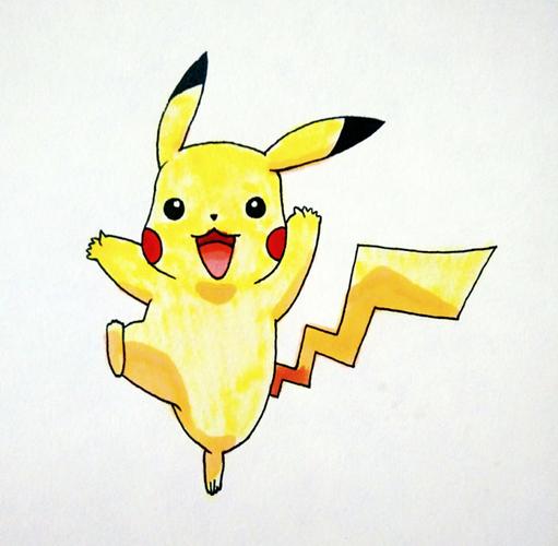最可爱的皮卡丘怎么画,皮卡丘可爱简单画法