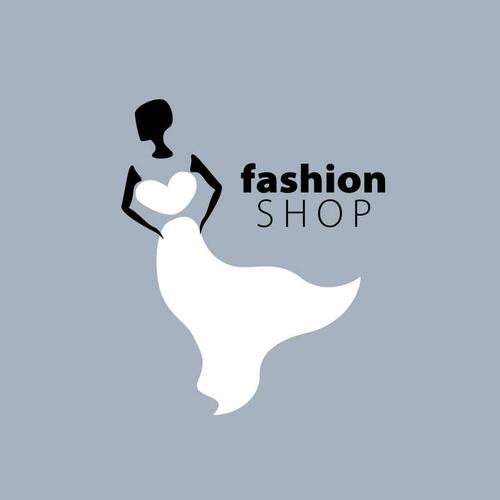 时装店logo图片-矢量矢量女性时装店logo素材-高清