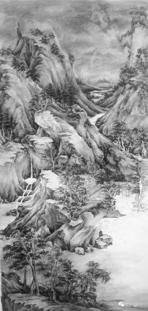 摹山水以山水画为蓝本的基础教学实验中国美术学院景观教学实录