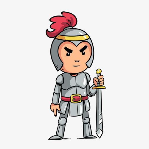 卡通骑士矢量图装饰