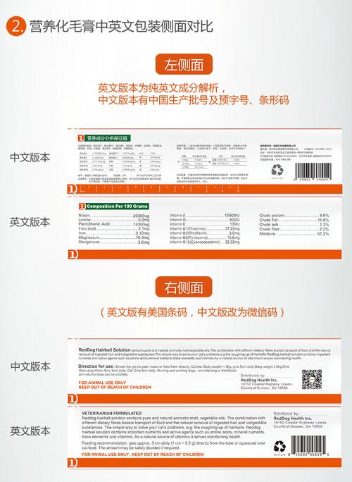 红狗reddog 猫用化毛膏120g 调理肠胃宠物猫咪营养膏促消化吐毛去毛球