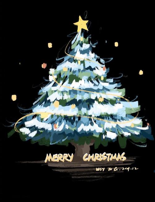 最近很火的简易圣诞树涂鸦,叮叮当90网上这组图真美,想要喜欢的人给