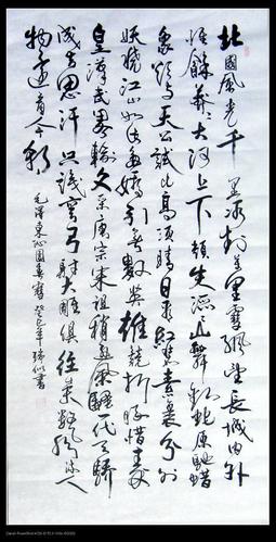 秦先生四尺书法沁园春雪诗词纯手写e2220 鸿砚堂书法佛经