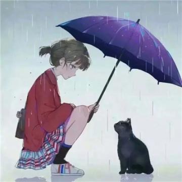 男女带着伞的情侣头像2019超级浪漫 当初的誓言还回荡