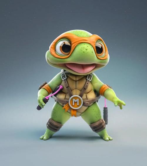 可可爱爱宠物小精灵忍者小神龟杰尼小龟幻景城